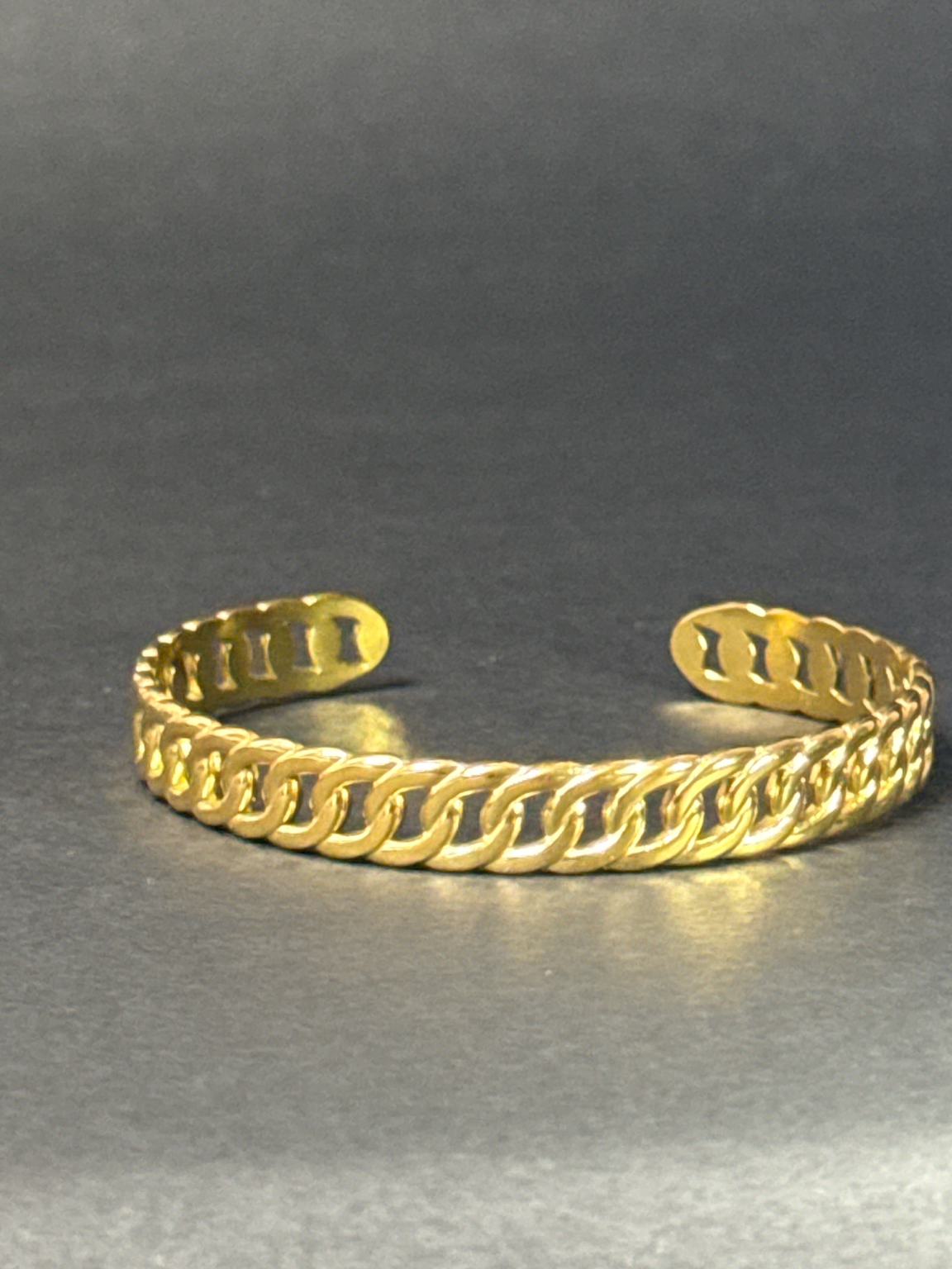 Luxe Gold Chain Cuff Bracelet