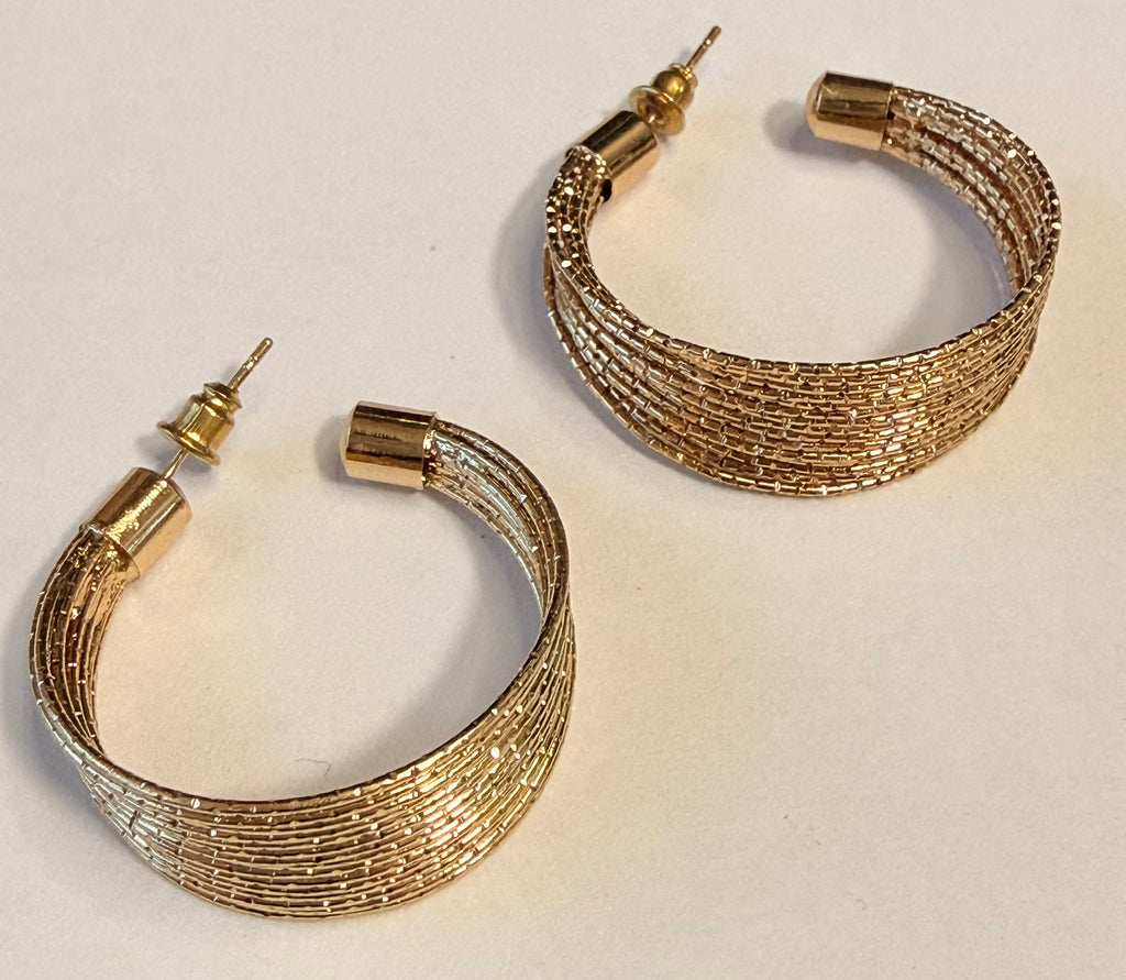 Textured Luxe Hoop Earrings