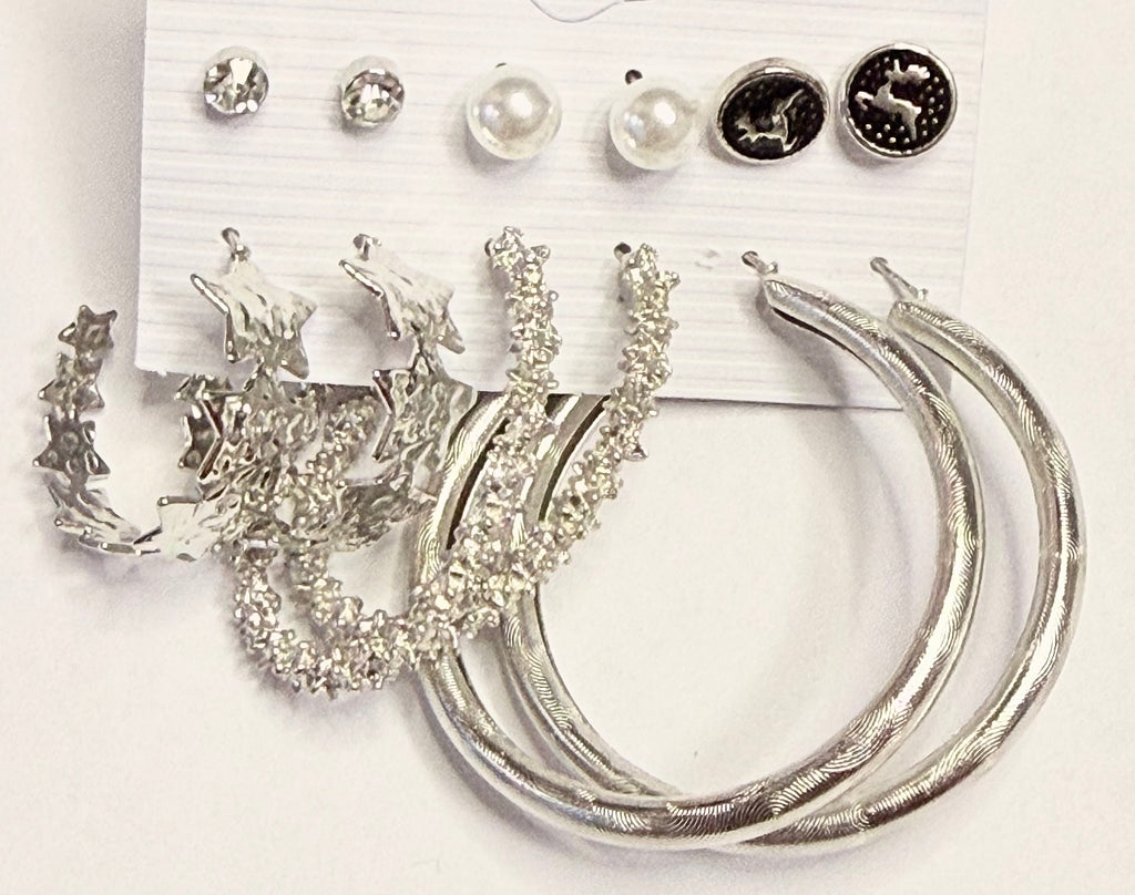 Silver Essentials Hoop Set (6-Pair Bundle)