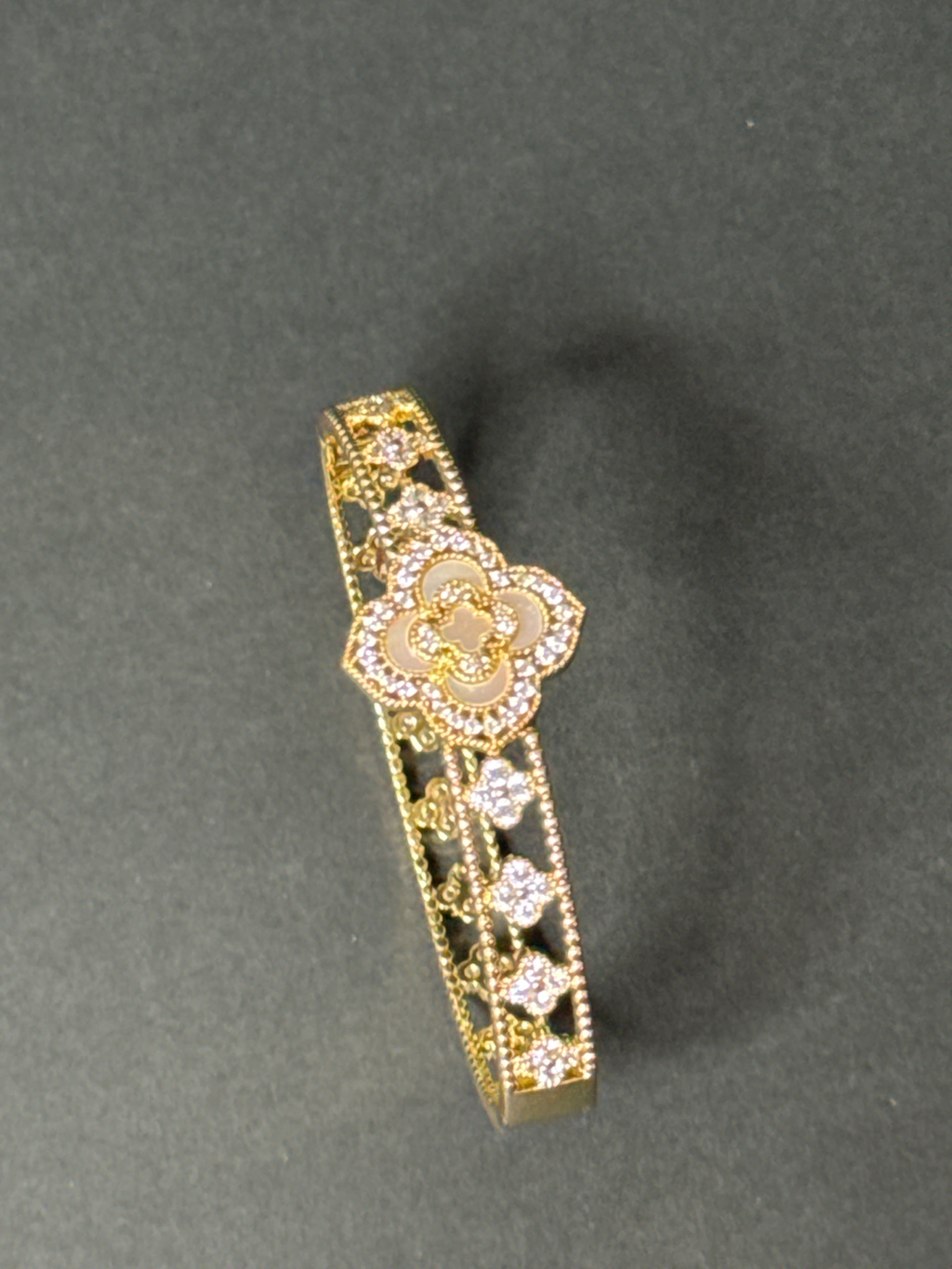 Golden Blossom Luxe Cuff Bracelet