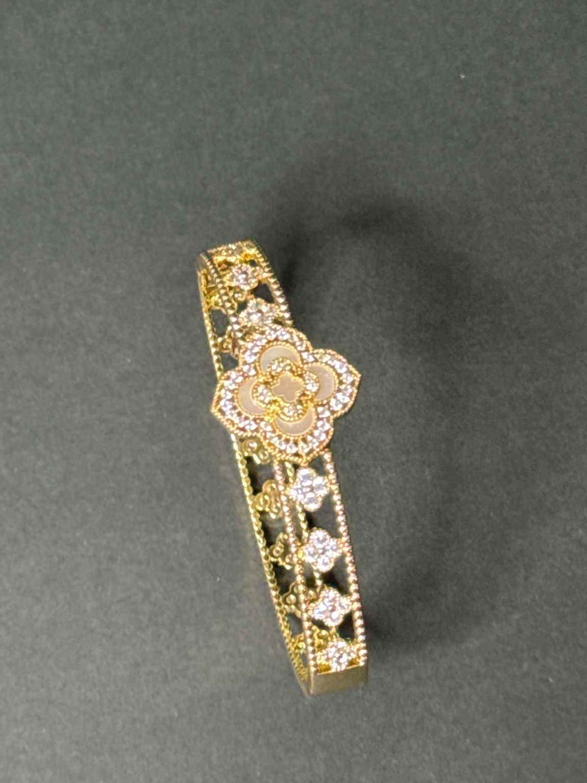 Golden Blossom Luxe Cuff Bracelet