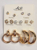 Weekly Style Earring Set (7-Pair Bundle)