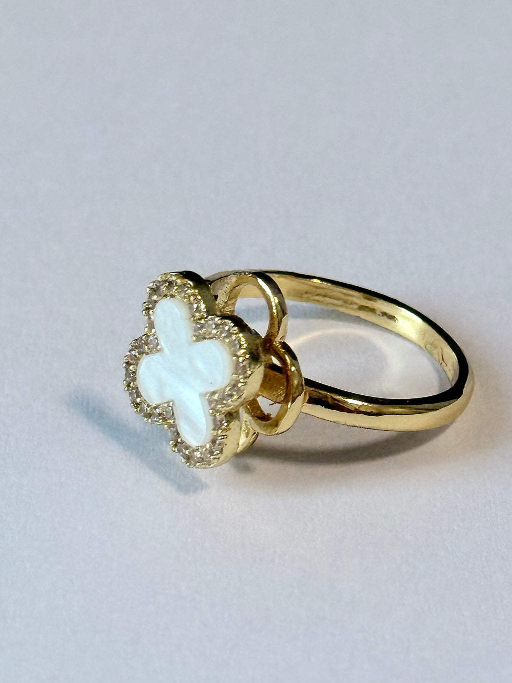 Ivory Clover Ring