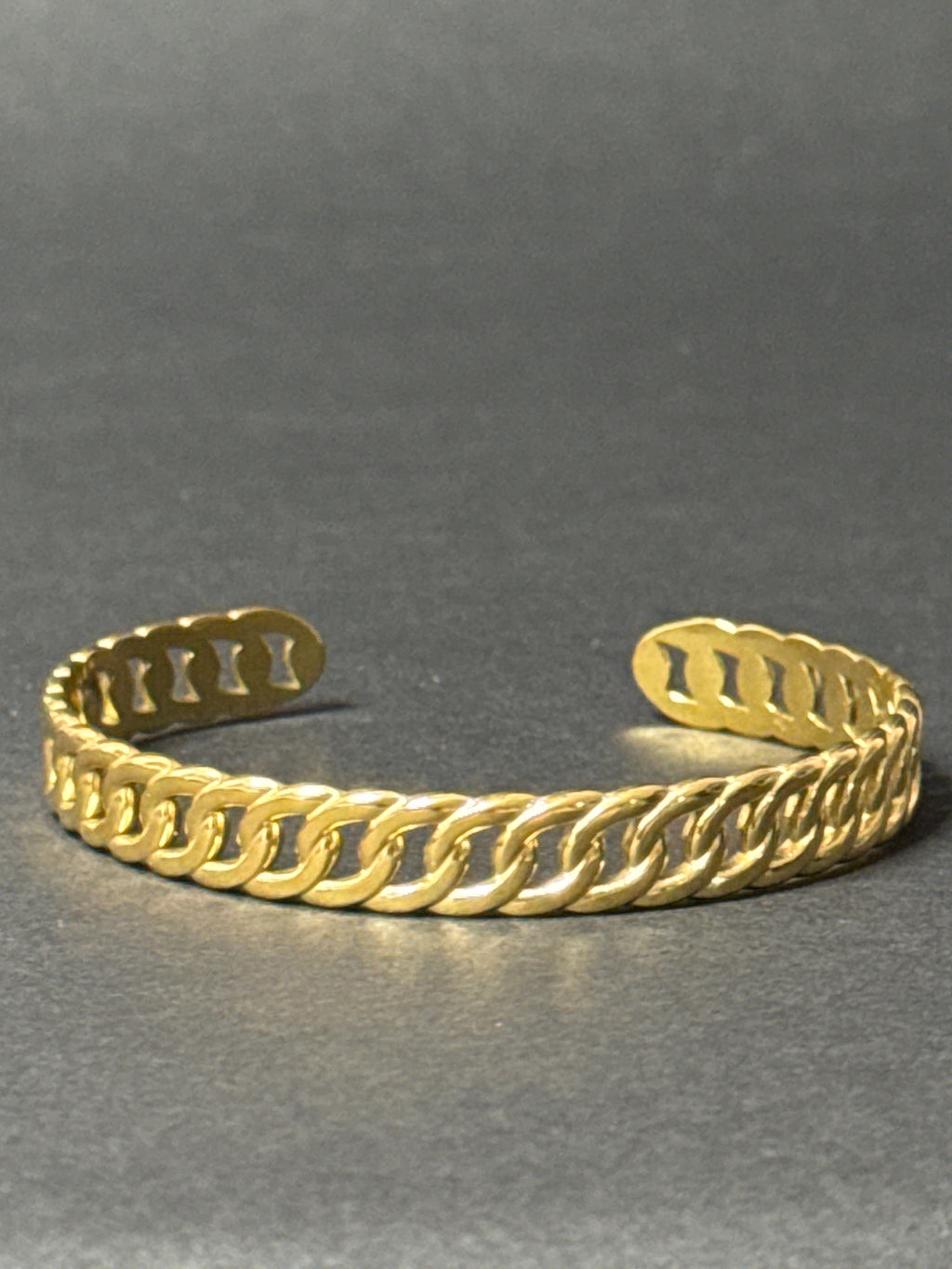 Luxe Gold Chain Cuff Bracelet
