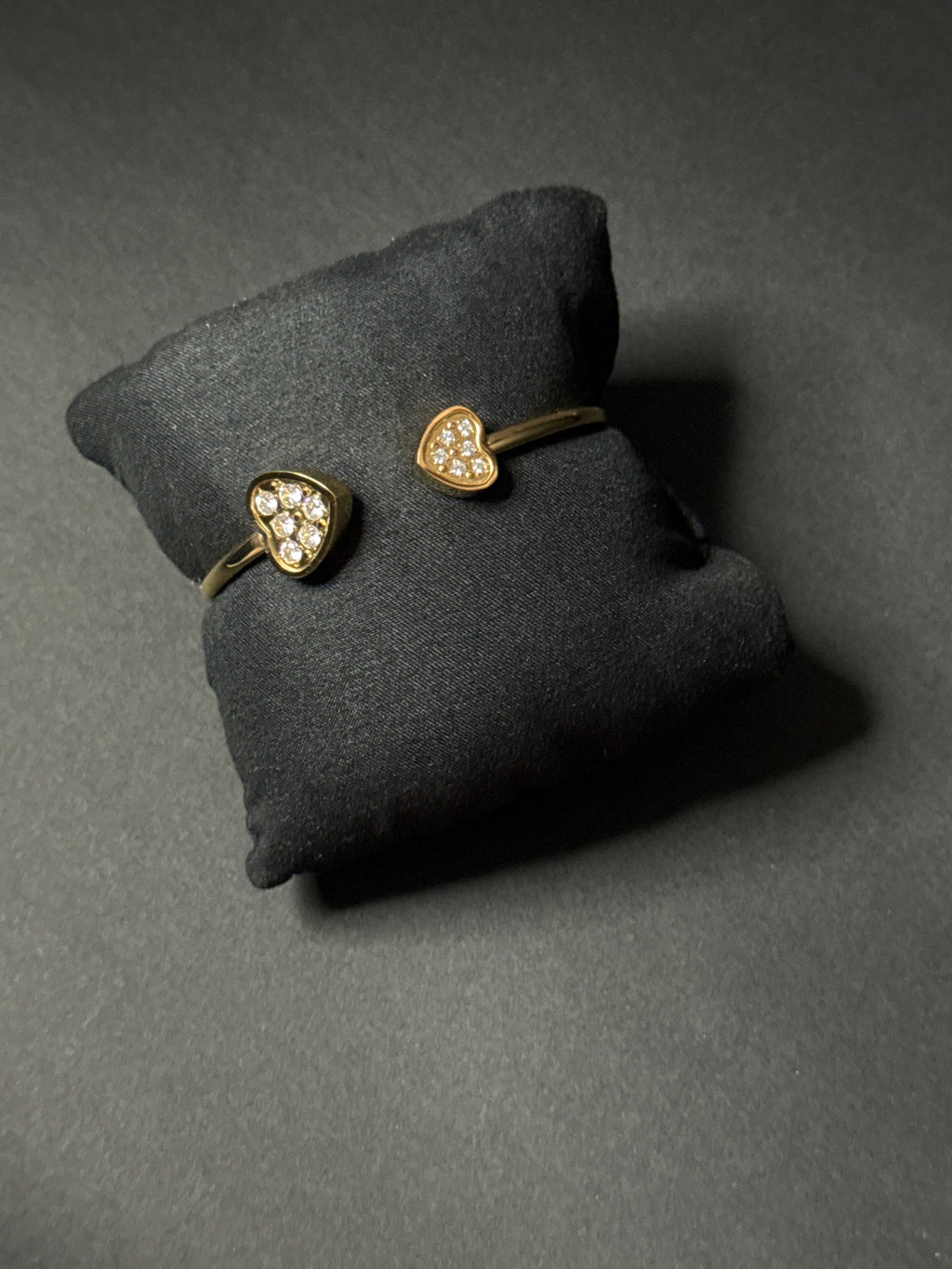 Golden Heart Sparkle Cuff