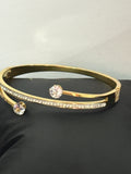 DUAL CRYSTAL OPEN BANGLE