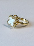 Ivory Clover Ring