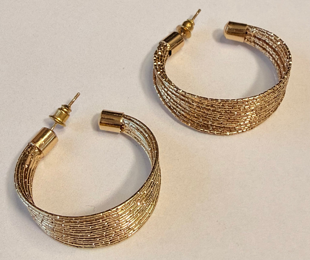 Textured Luxe Hoop Earrings