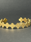 Clover Edge Gold Cuff Bracelet