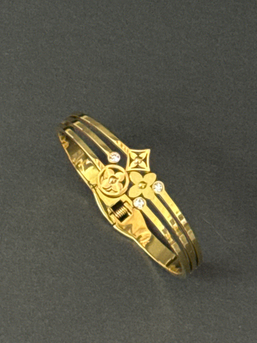 Golden Charm Luxe Bangle