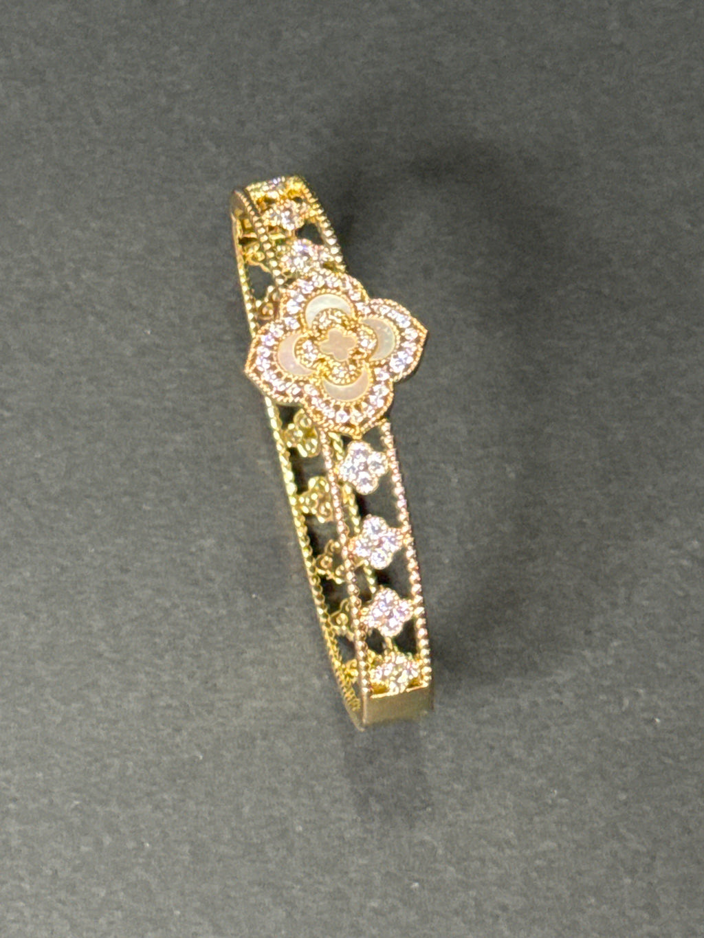 Golden Blossom Luxe Cuff Bracelet