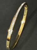 SLIM CRYSTAL LINE BANGLE
