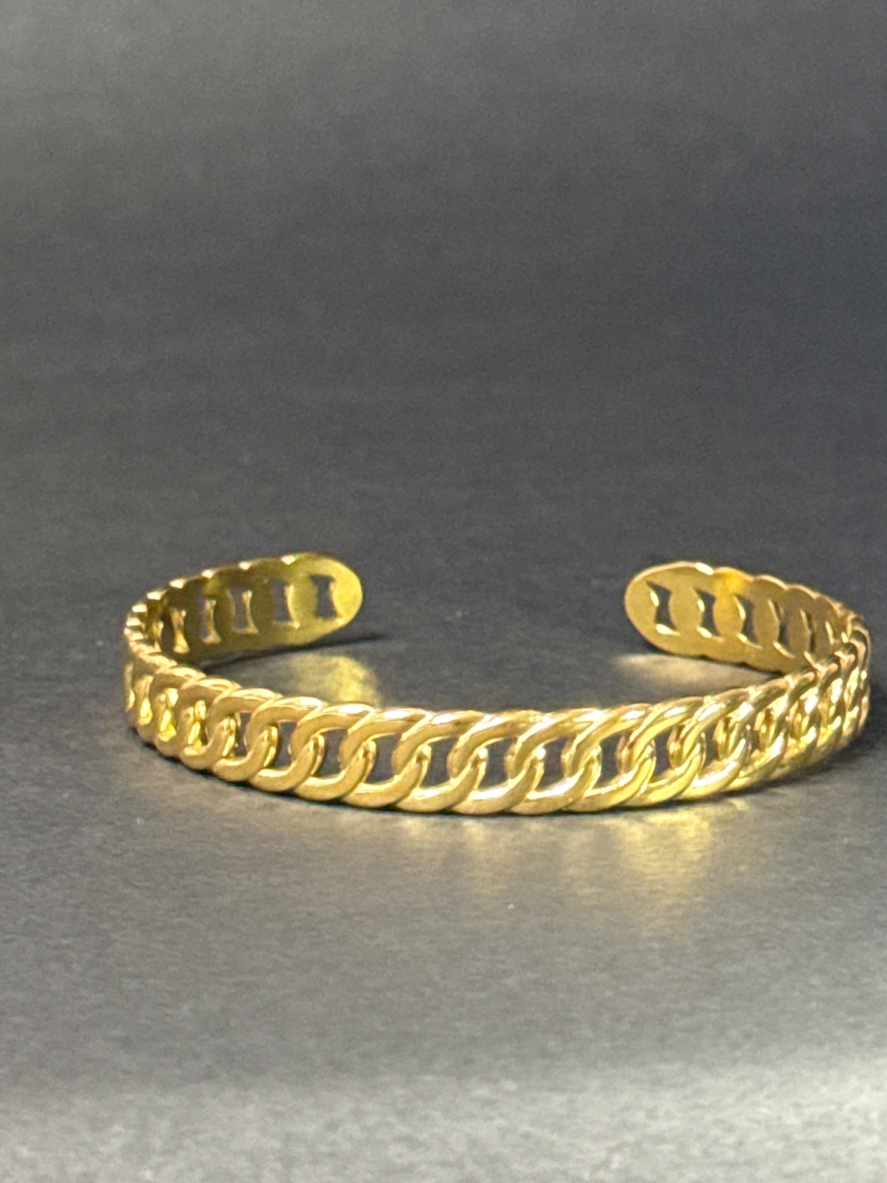 Luxe Gold Chain Cuff Bracelet