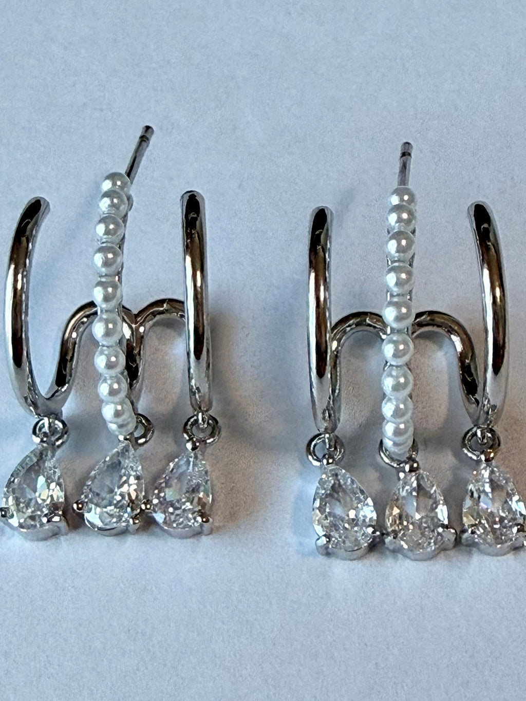 Lunar Pearl Drop Earrings