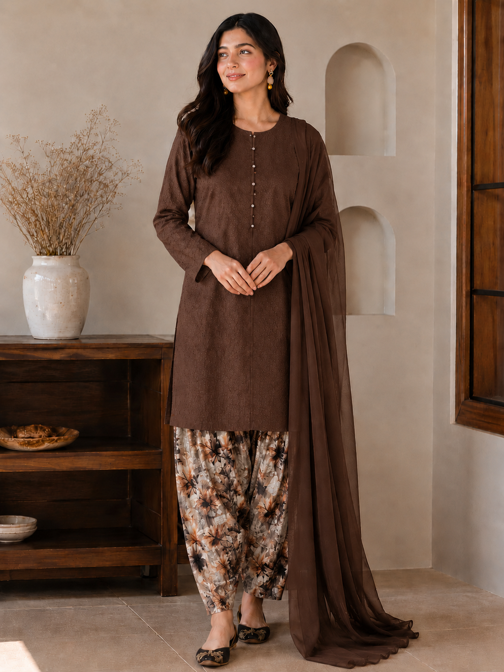 Elegant Chikankari Co-Ord Set