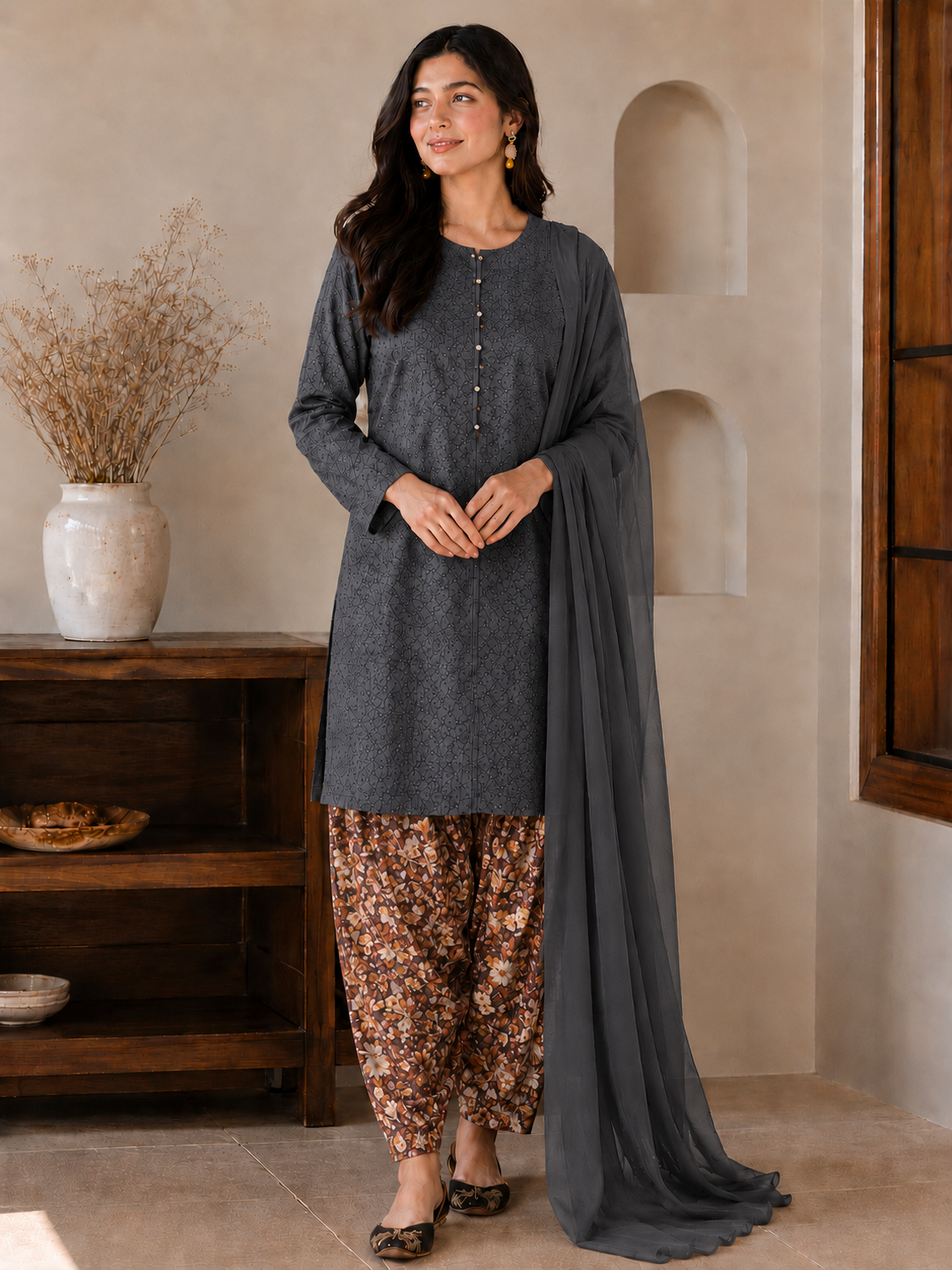Elegant Chikankari Co-Ord Set