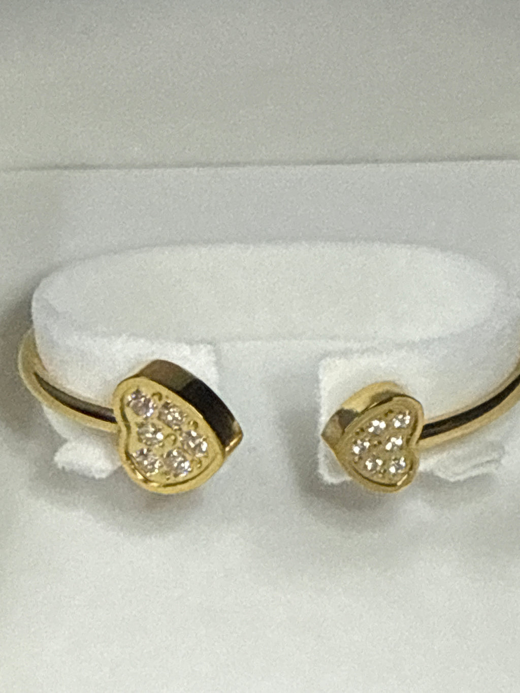 Golden Heart Sparkle Cuff