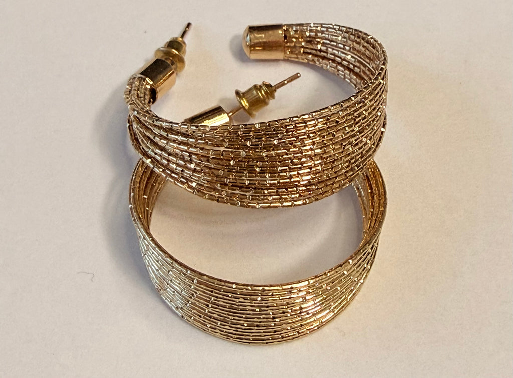 Textured Luxe Hoop Earrings