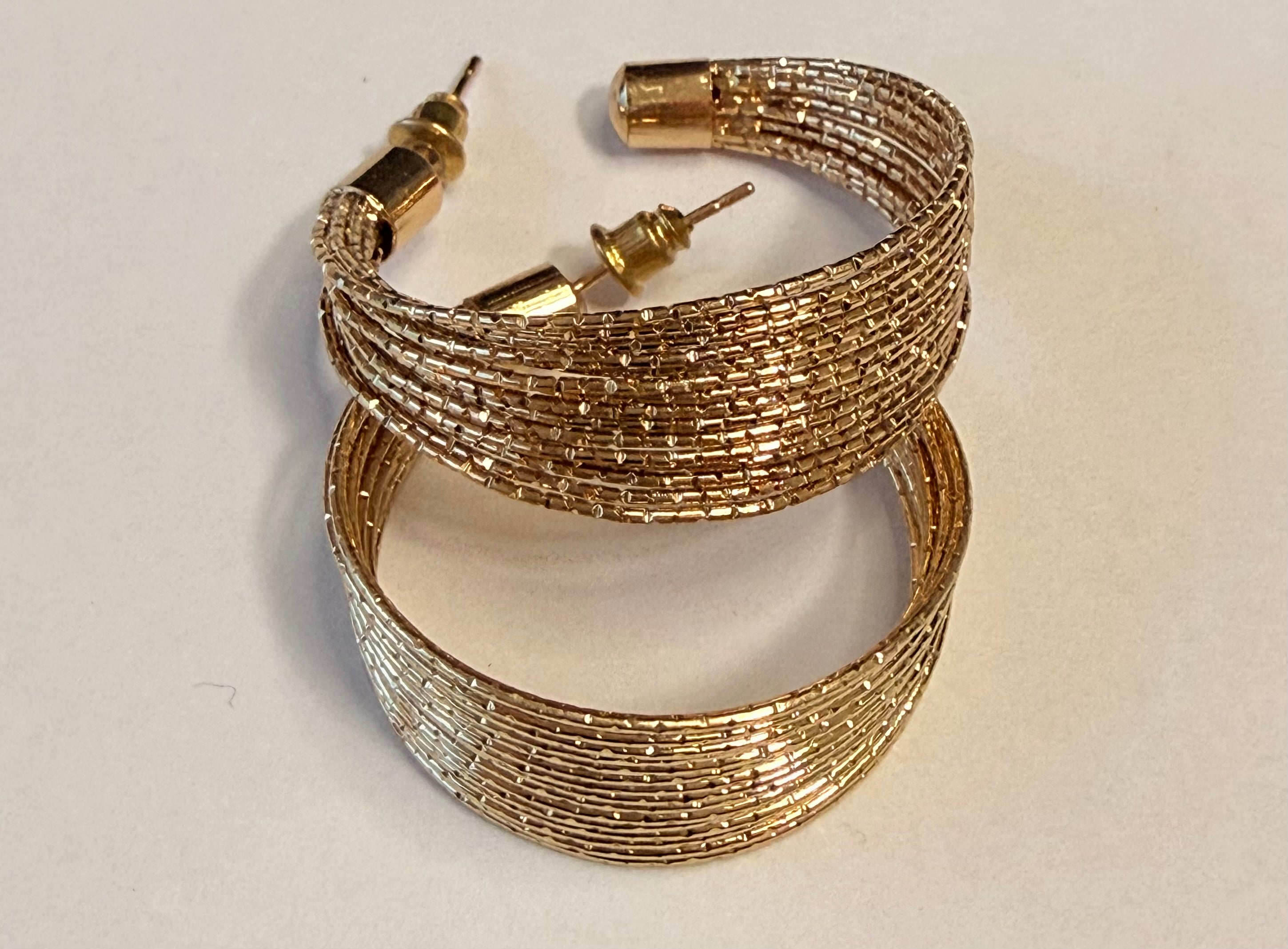 Textured Luxe Hoop Earrings
