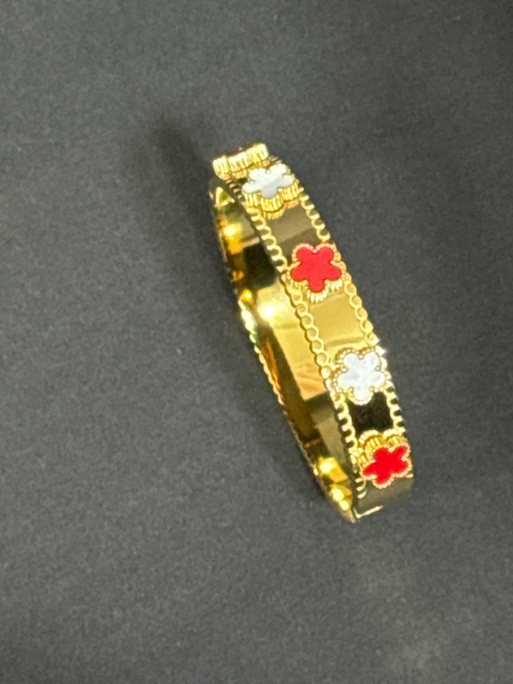 Flora Charm Statement Bangle