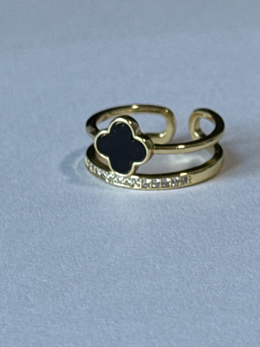 Black Clover Luxe Adjustable Ring