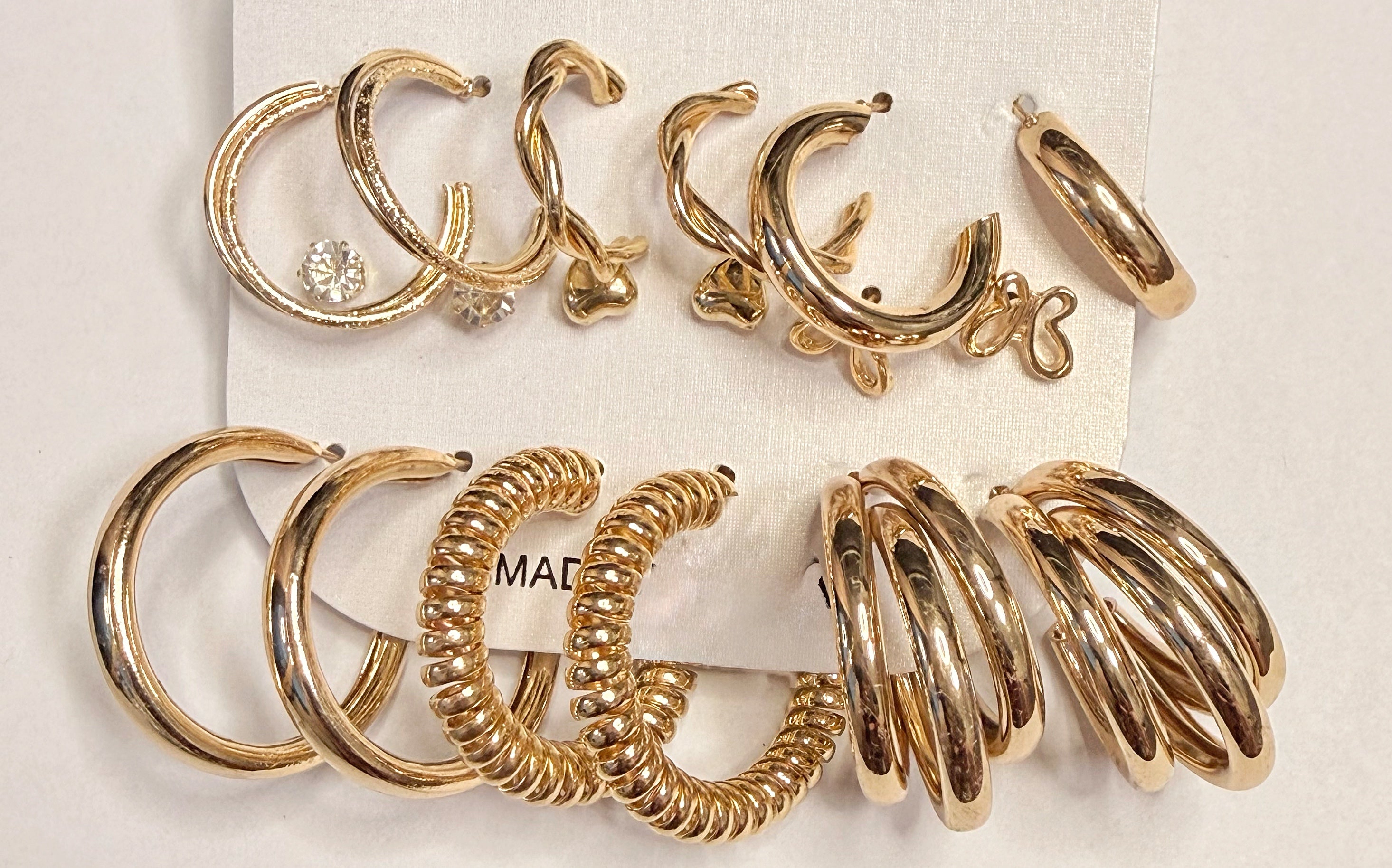 Golden Essentials Hoop Set (6-Pair Bundle)