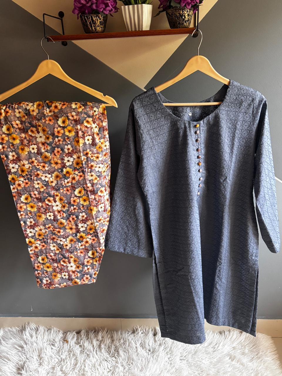 Elegant Chikankari Co-Ord Set
