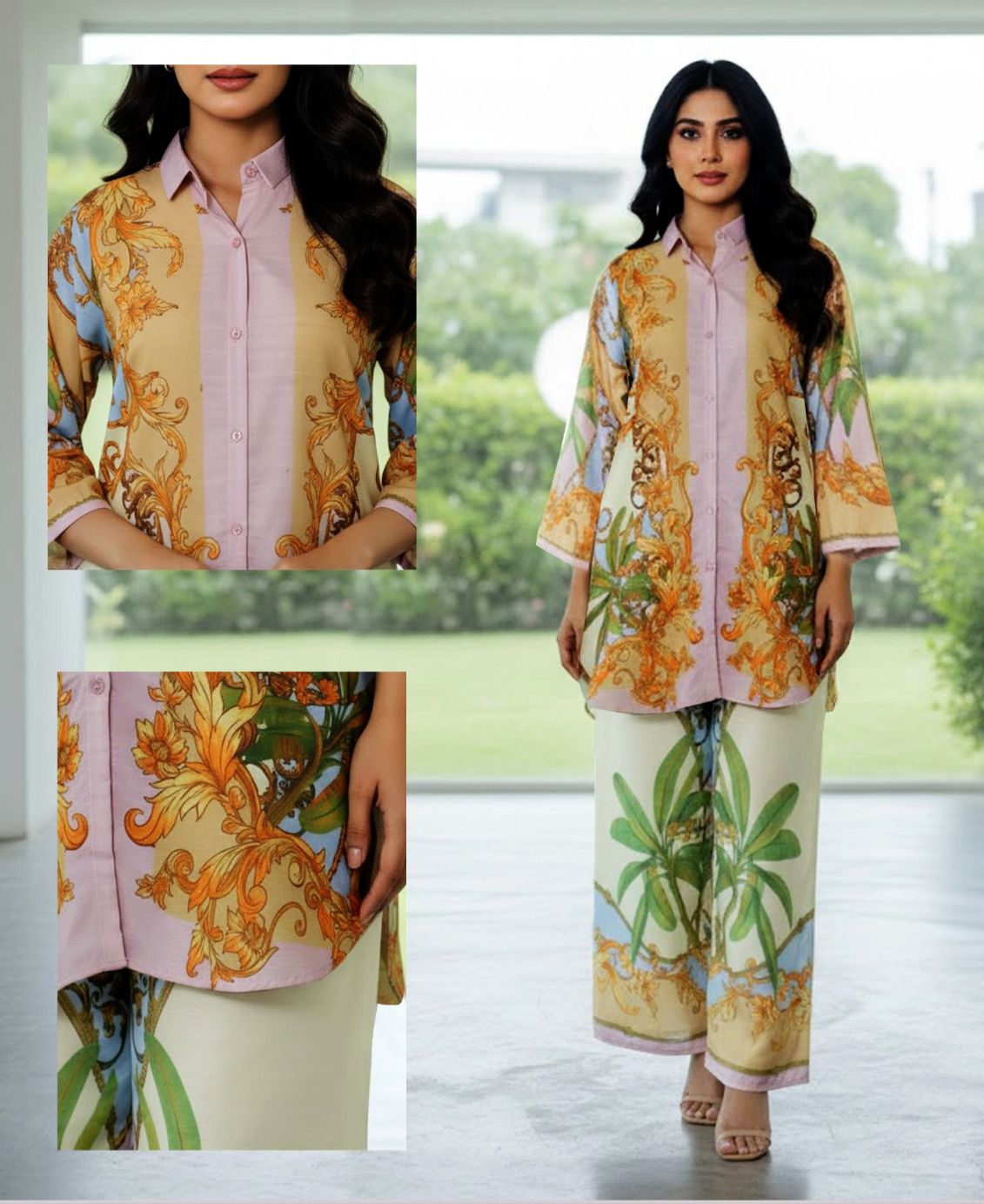 Fusion Premium Co-Ords Set – Crystal Khaddar