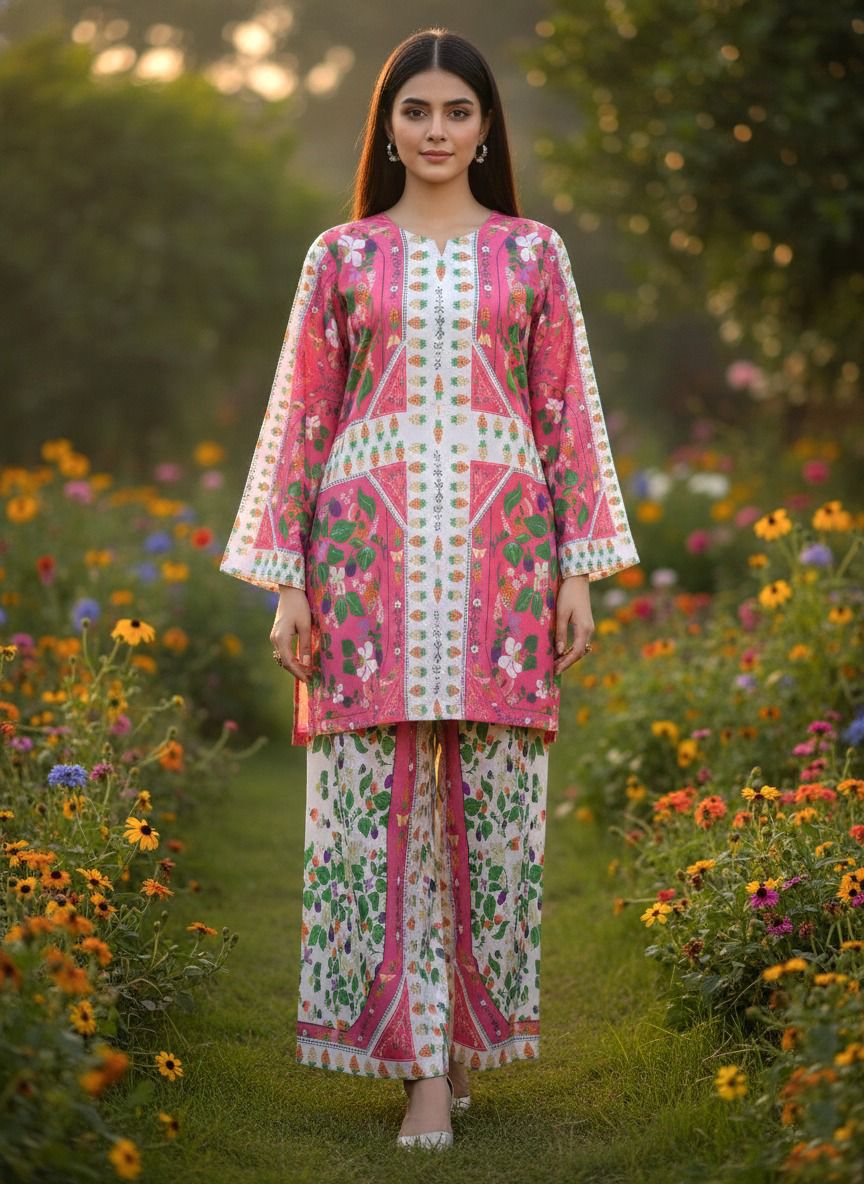 Fusion Premium Co-Ords Set – Crystal Khaddar