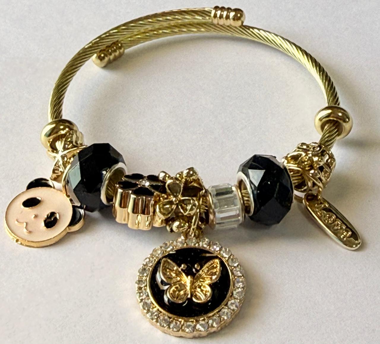 Midnight Butterfly Bracelet
