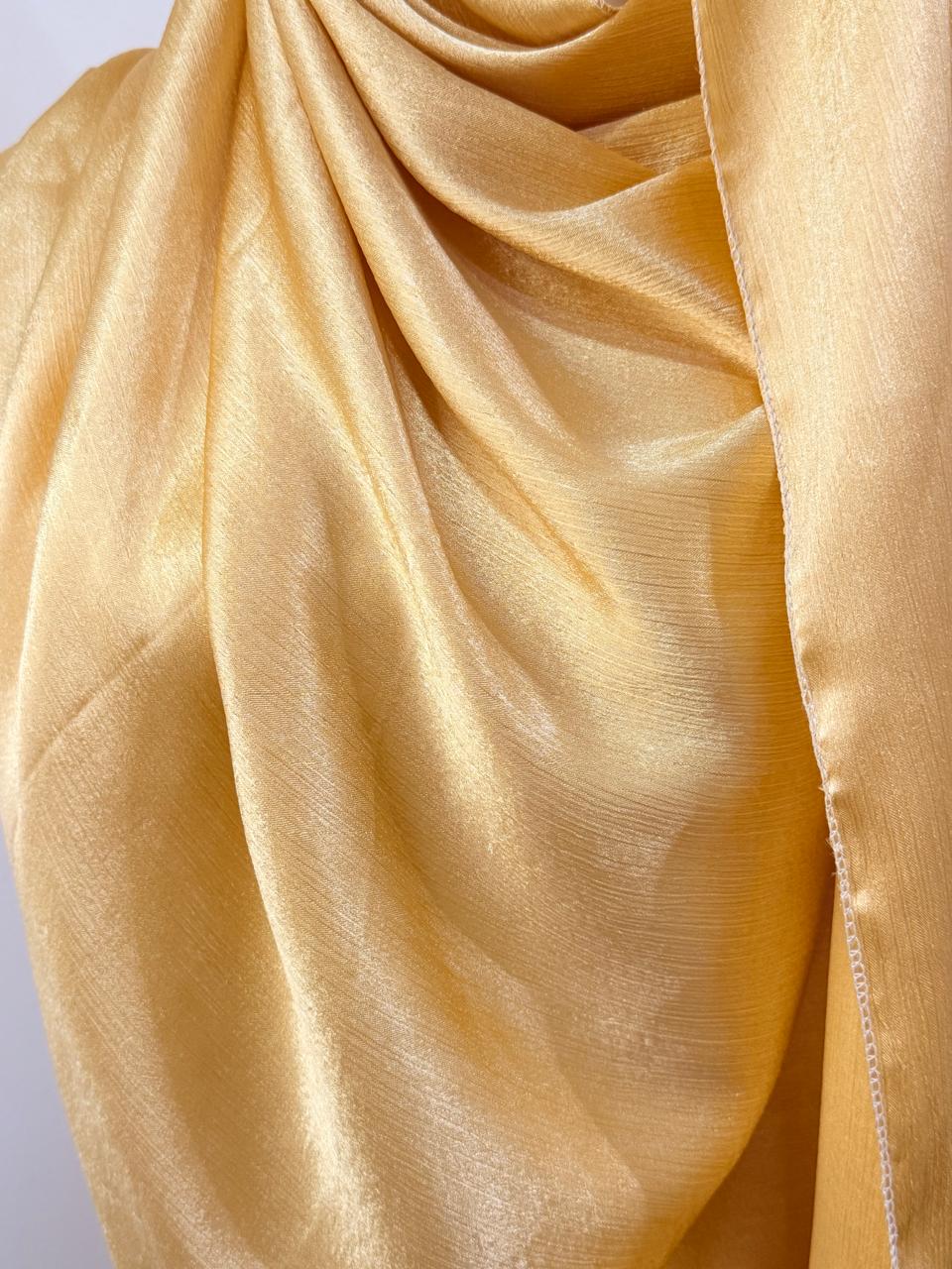 Golden Aura Crinkle Drape