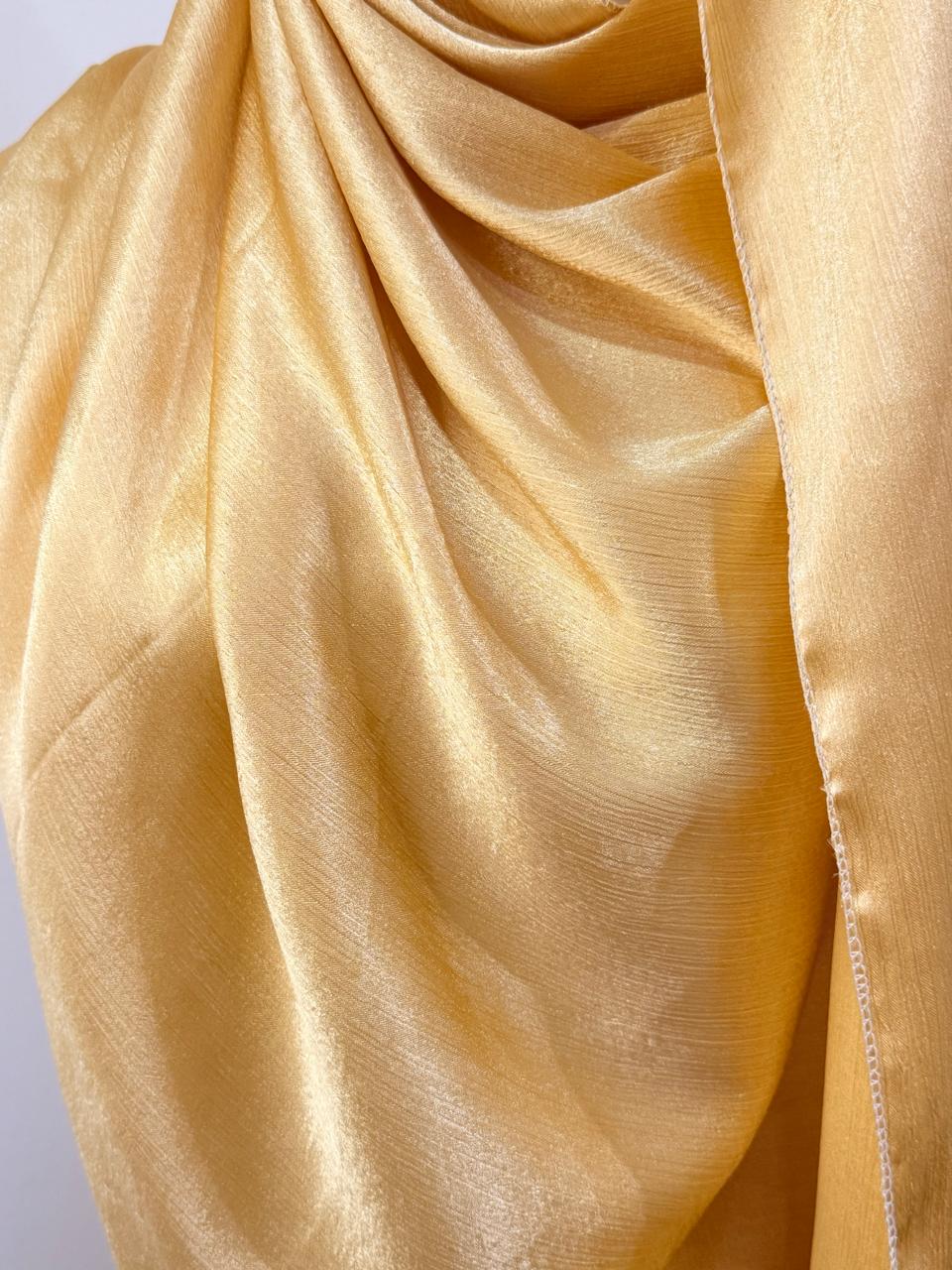 Golden Aura Crinkle Drape