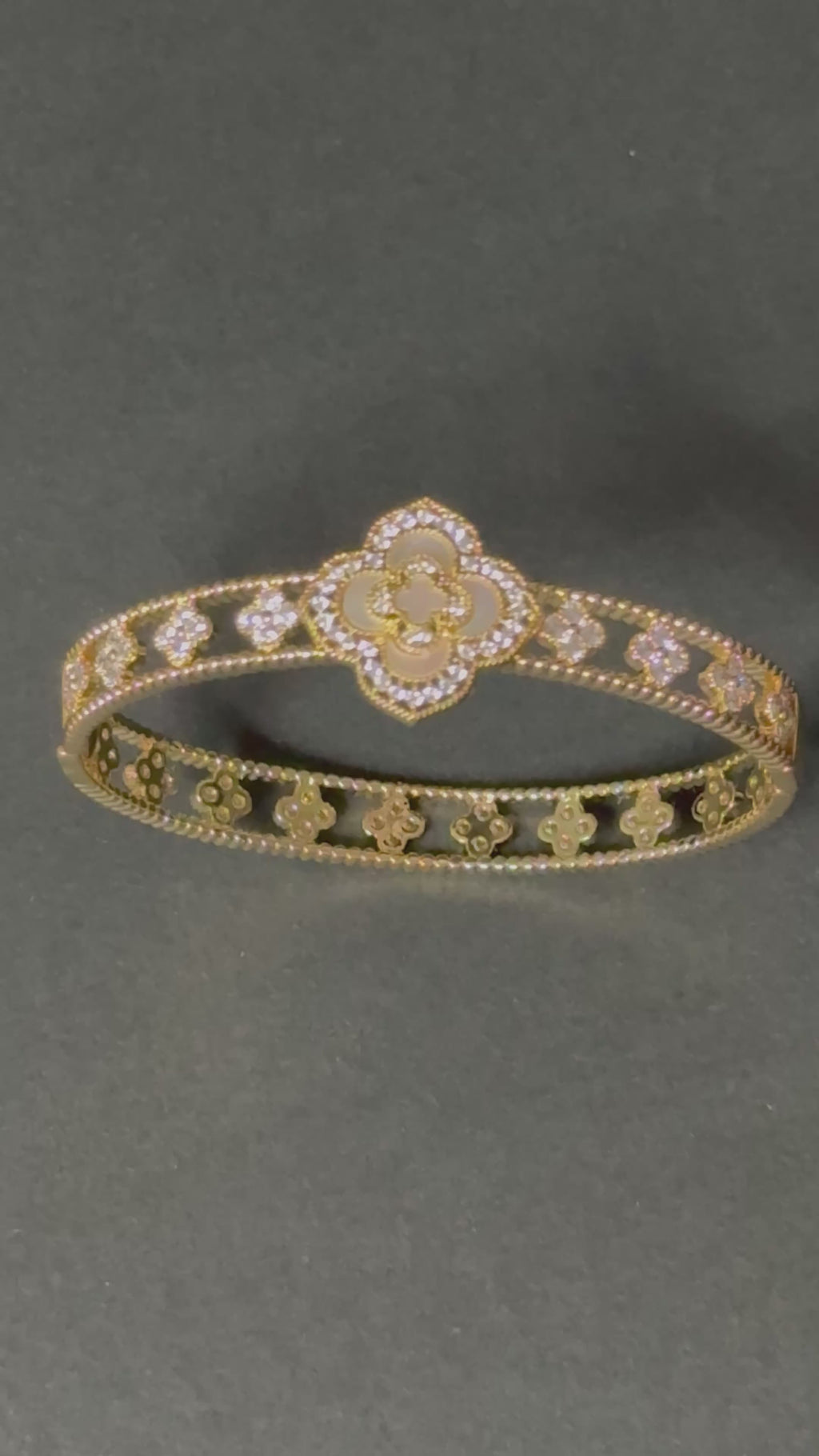 Golden Blossom Luxe Cuff Bracelet