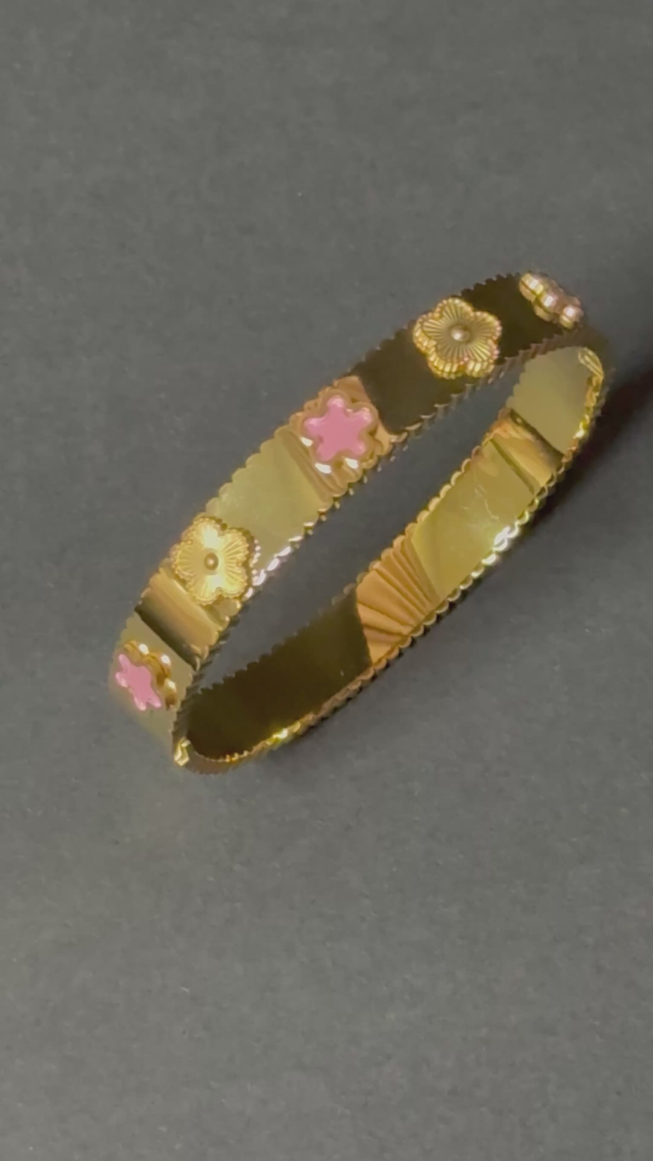Blush Bloom Gold Bracelet
