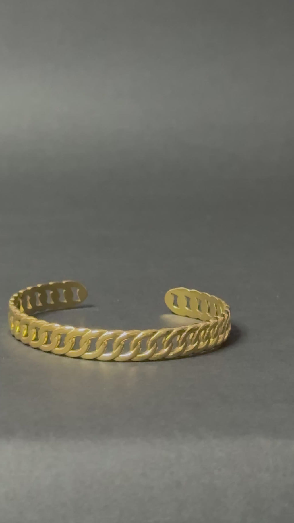 Luxe Gold Chain Cuff Bracelet