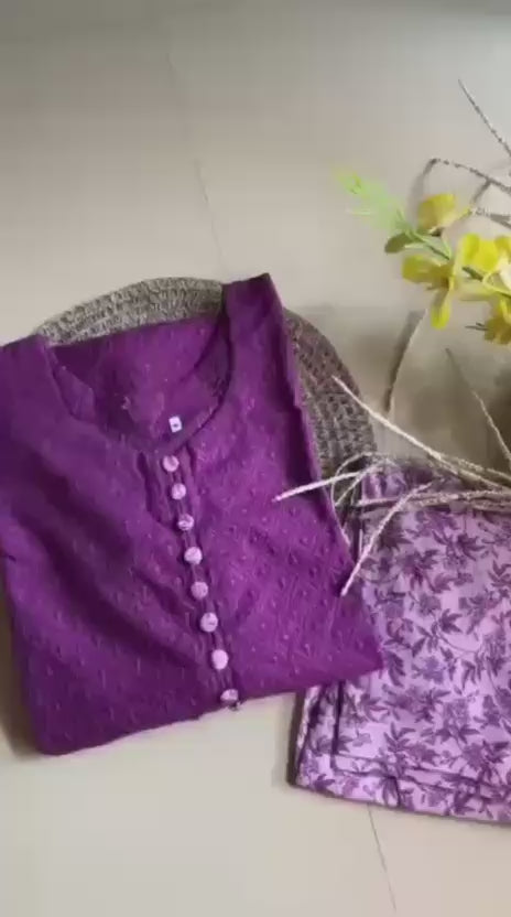 Elegant Chikankari Co-Ord Set