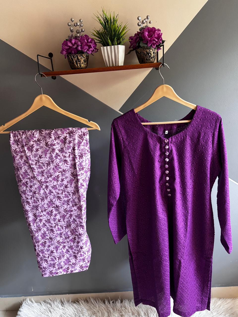 Elegant Chikankari Co-Ord Set