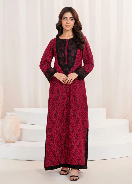 Ruby Lace A-Line Kurta Set