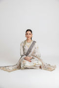 3 peices Ivory Bloom Embroidered Set
