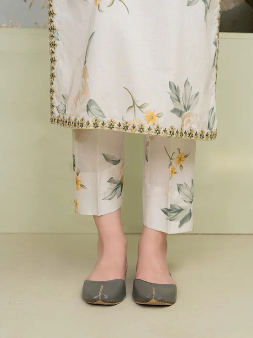 3 peices Ivory Bloom Embroidered Set