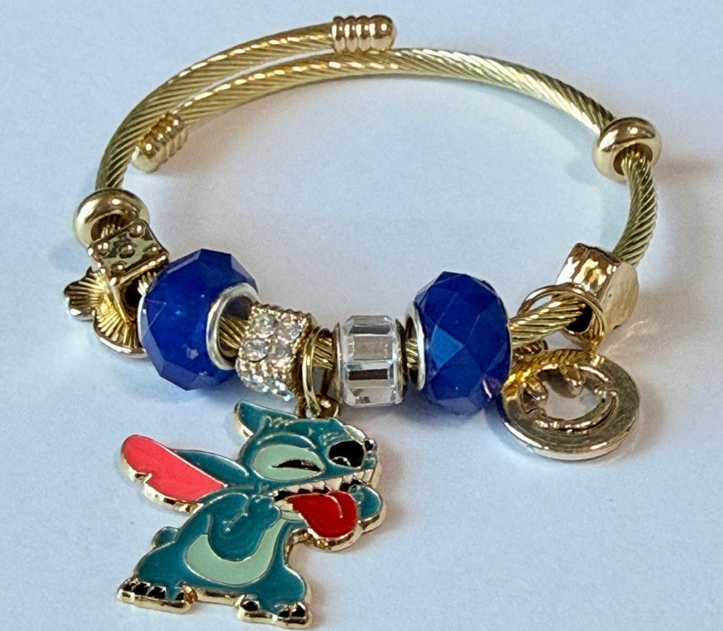 Blue Stitch Smile Bracelet